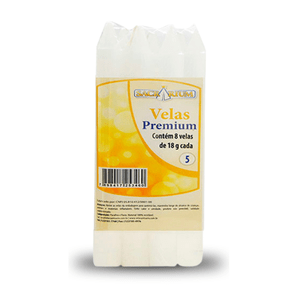 Vela Maço Premium n°5 Branca - Caixa com 24 unidades