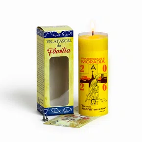 Vela Pascal da Família Campanha da Fraternidade - 2026 Amarela
