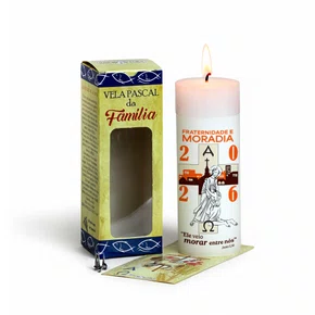 Vela Pascal da Família Campanha da Fraternidade - 2026 Branca
