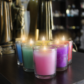 Vela Vidro Decorativa Branca - 6 cm x 5 cm