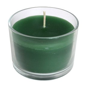 Vela Vidro Decorativa Verde - 5,5 cm x 7,5 cm