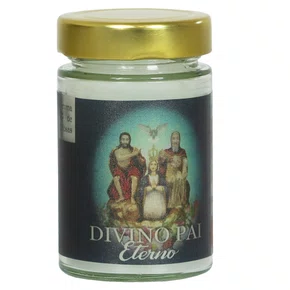 Vela Vidro Perfumada Divino Pai Eterno