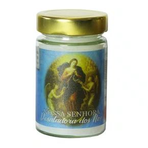 Vela Vidro Perfumada Nossa Senhora Desatadora dos Nós