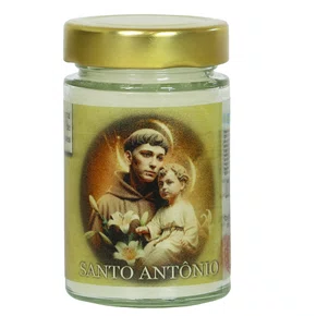 Vela Vidro Perfumada Santo Antônio