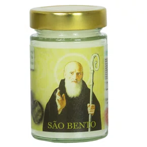 Vela Vidro Perfumada São Bento