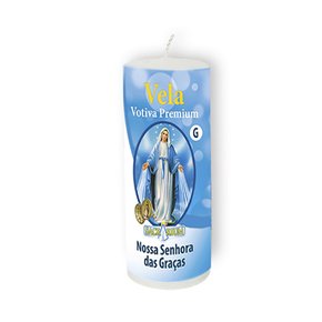 Vela Votiva G Premium Nossa Senhora das Graças Vela Votiva G Premium Nossa Senhora das Graças