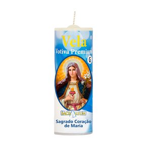 Vela Votiva G Premium Imaculado Coração de Maria Vela Votiva G Premium Imaculado Coração de Maria
