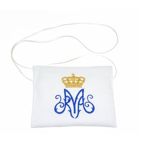 Viatico Bordado Azul e Dourado