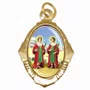 100 Unidades - Medalha Chapa São Cosme e Damião