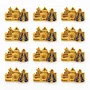 12 unid - Bóton Basílica Dourado