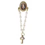 12 unid - Bóton Jesus Misericordioso Oval Terço Pérola
