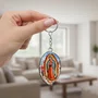 12 Unid - Chaveiro Chapa Aba Nossa Senhora de Guadalupe