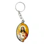 12 Unid - Chaveiro Chapa Aba Sagrado Coração de Jesus
