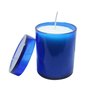 12 Unid - Vela Acrilica Personalizada Azul Perfumada