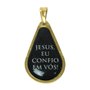 20 unid - Medalha Gota Jesus Misericordioso Frente e Verso
