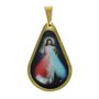 20 unid - Medalha Gota Jesus Misericordioso Frente e Verso