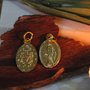 20 unid Medalha Dourada de Nossa Senhora Das Graças - 1,5 cm