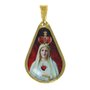 20 unid - Medalha Gota de Nossa Senhora do Imaculado de Fátima Frente e Verso