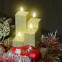 4 Velas Decorativas Douradas