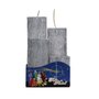 4 Velas Decorativas Prata
