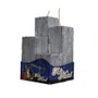 4 Velas Decorativas Prata