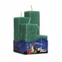 4 Velas Decorativas  Verde