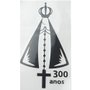 Adesivo Nossa Senhora Aparecida 300 Anos Prata