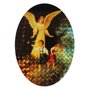 Adesivo Oval Dupla Face Anjo da Guarda 12 cm x 9 cm