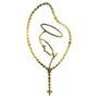 Adesivo Virgem Maria Terço em Dourado 10.5 X 5.5 Cm