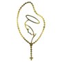6 unid - Adesivo Virgem Maria Terço em Dourado 10,5 x 5,5 cm