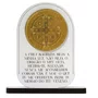 Adorno de Mesa Medalha de São Bento MDF e Acrílico 