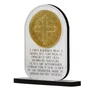 Adorno de Mesa Medalha de São Bento MDF e Acrílico 