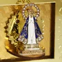 Adorno de Mesa Nicho de Nossa Senhora Aparecida Acrílico - 10 cm x 10 cm