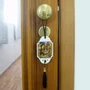 Adorno de Porta MDF Branco Presépio Sagrada Familia