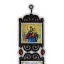 Adorno de Porta Nossa Senhora Auxiliadora MDF Quadrado Duplo