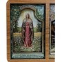 Adorno de Porta Nossa Senhora das Lágrimas e Jesus Manietado 13 cm x 17 cm