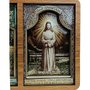 Adorno de Porta Nossa Senhora das Lágrimas e Jesus Manietado 13 cm x 17 cm