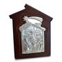 Adorno Mesa Presépio Madeira Metal Prata - Aleatório - 19 cm Adorno Mesa Presépio Madeira Metal Prata - Aleatório - 19 cm