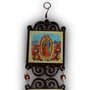 Adorno Nossa Senhora Guadalupe MDF Porta Quadrado Duplo