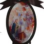 Adorno Oval de Porta Arcanjo São Gabriel 30 x 10 cm