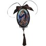 Adorno Oval de Porta Nossa Senhora da Imaculada Conceição 30 x 10 cm