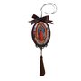 Adorno Oval de Porta Nossa Senhora de Guadalupe 30 X 10 Cm