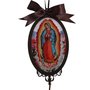 Adorno Oval de Porta Nossa Senhora de Guadalupe 30 X 10 Cm
