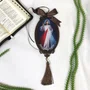 Adorno Oval Jesus Misericordioso em MDF