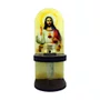 Adorno Porta Água Benta Sagrado Coração de Jesus e Maria - 20 x 8 cm