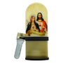 Adorno Porta Água Benta Sagrado Coração de Jesus e Maria 20cm