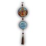 Adorno Porta Nossa Senhora de Guadalupe 2 Medalhas Redondo 33 cm x 7,5 cm