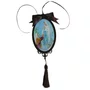 Adorno Porta Nossa Senhora de Lourdes Oval 30 x 10 cm
