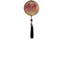 Adorno Redondo de Porta Anjo da Guarda Rosa 3 Medalhas 40 x 8 cm