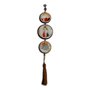 Adorno Redondo de Porta Jesus Misericordioso 3 Medalhas 40 cm x 8 cm